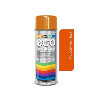 DECO COLOR ECO REVOLUTION 400 ML RAL 2004 ORANŽOVÝ