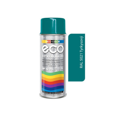 DECO COLOR ECO REVOLUTION 400 ML RAL 5021 TYRKYSOVÝ