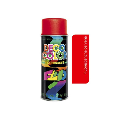 DECO COLOR FLUORESCENT ČERVENÝ 400 ML