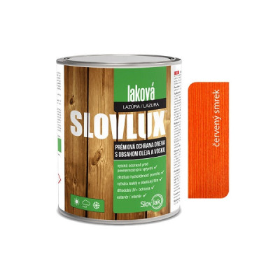 SLOVLAK SLOVLUX LAKOVÁ LAZÚRA ČERVENÝ SMREK 5 L