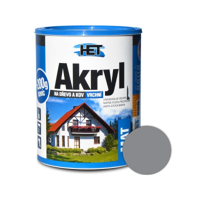 HET AKRYL MAT 0111 ŠEDÁ 0,7+0,2 KG