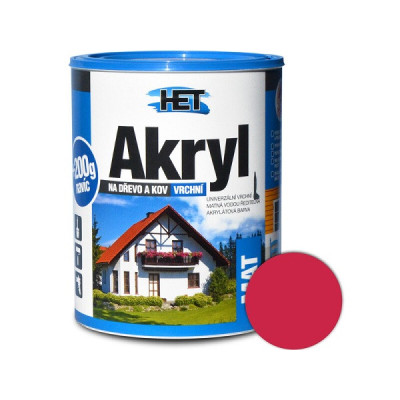HET AKRYL MAT 0820 ČERVENÁ 0,7+0,2 KG