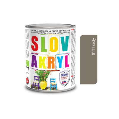 SLOVLAK SLOVAKRYL 0111 ŠEDÝ 0,75 KG