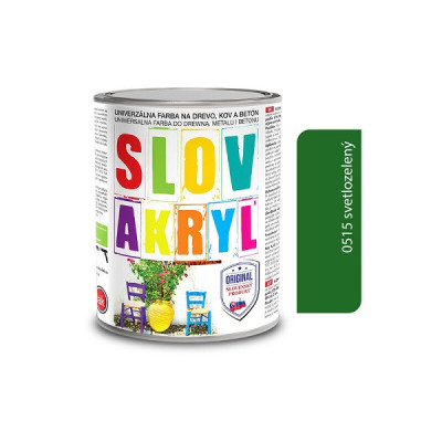 SLOVLAK SLOVAKRYL 0515 SVETLOZELENÝ 0,75 KG