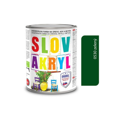 SLOVLAK SLOVAKRYL 0530 ZELENÝ 0,75 KG