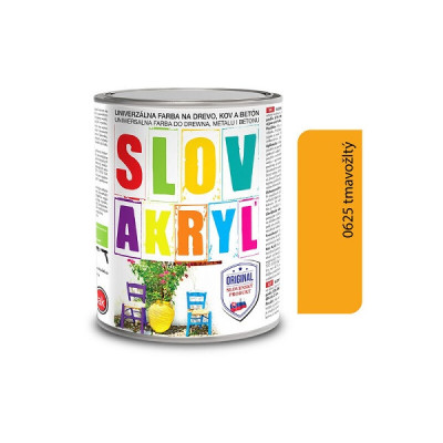SLOVLAK SLOVAKRYL 0625 TMAVOŹLTÝ 0,75 KG