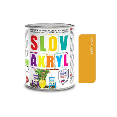 SLOVLAK SLOVAKRYL 0660 OKER 0,75 KG