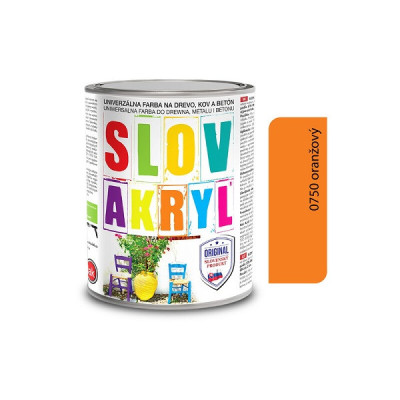SLOVLAK SLOVAKRYL 0750 ORANŽOVÝ 0,75 KG