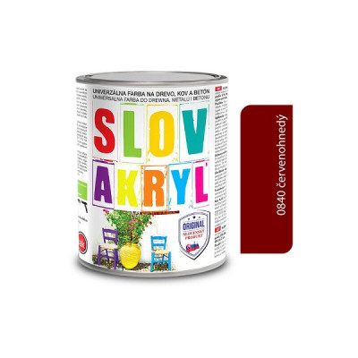 SLOVLAK SLOVAKRYL 0840 ČERVENOHNEDÝ 0,75 KG