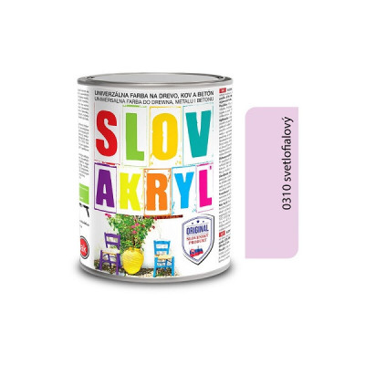 SLOVLAK SLOVAKRYL 0310 SVETLOFIALOVÝ 0,75 KG