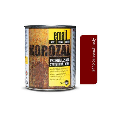 SLOVLAK KOROZAL EMAIL 8440 ČERVENOHNEDÝ 0,75 KG