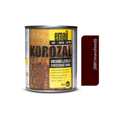 SLOVLAK KOROZAL EMAIL 2880 TMAVOHNEDÝ 0,75 KG