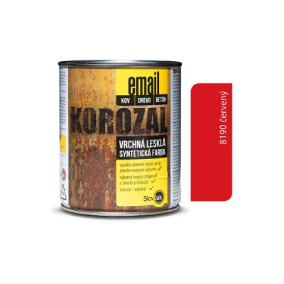SLOVLAK KOROZAL EMAIL 8190 ČERVENÝ 0,75 KG