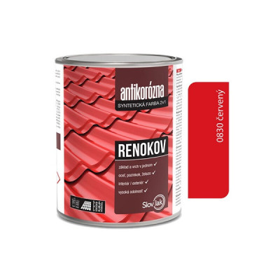 SLOVLAK RENOKOV ANTIKORÓZNA FARBA 2V1 ČERVENÝ 10 KG