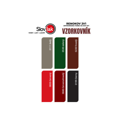 SLOVLAK RENOKOV ANTIKORÓZNA FARBA 2V1 HNEDÝ 2,5 KG