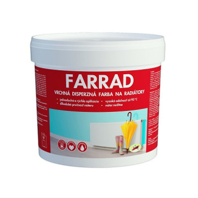 PAM FARRAD 3 KG FARBA NA RADIÁTOR BIELA