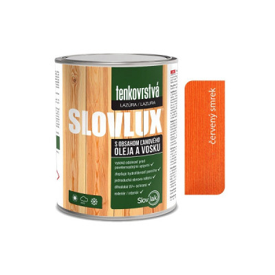 SLOVLAK SLOVLUX TENKOVRSTVÁ LAZÚRA ČERVENÝ SMREK 0,7 L