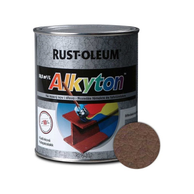 RUST-OLEUM ALKYTON KLADIVKOVÁ FARBA HNEDÁ 250 ML