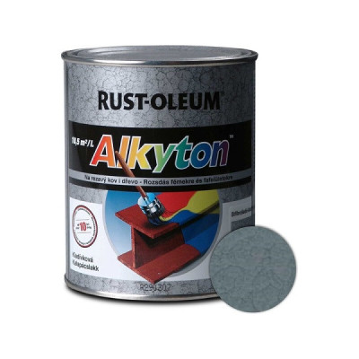 RUST-OLEUM ALKYTON KLADIVKOVÁ FARBA ŠEDÁ 5 L