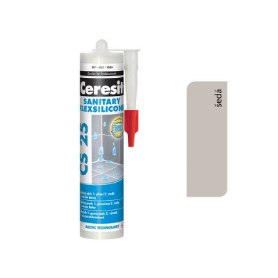 CERESIT CS25 SANITÁRNY SILIKÓN ŠEDÝ 280 ML