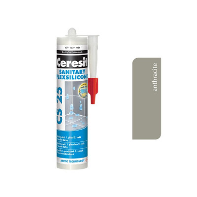 CERESIT CS25 SANITÁRNY SILIKÓN ANTRACIT 280 ML