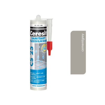 CERESIT CS25 SANITÁRNY SILIKÓN CEMENTGREY 280 ML