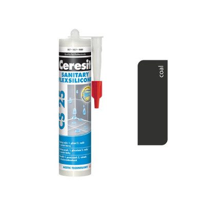 CERESIT CS25 SANITÁRNY SILIKÓN ČIERNY 280 ML