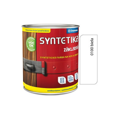 CHEMOLAK S2000 ZÁKLADNÁ SYNTETICKÁ ANTIKORÓZNA FARBA 0100 BIELA 9 L
