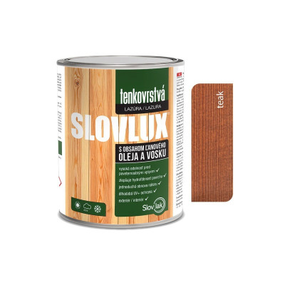 SLOVLAK SLOVLUX TENKOVRSTVÁ LAZÚRA TEAK 10 L