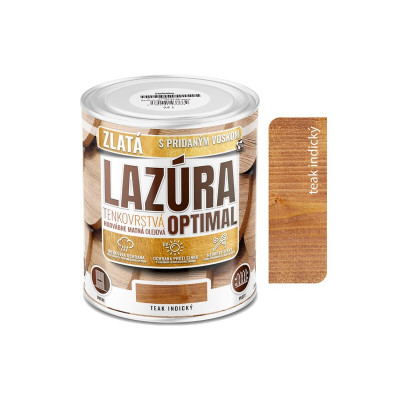 OPTIMAL TENKOVRSTVÁ LAZÚRA TEAK INDICKÝ 0,6 L