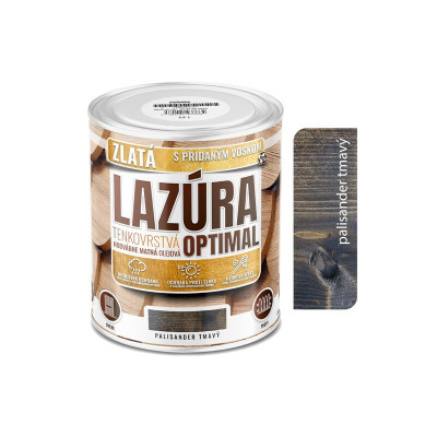 OPTIMAL TENKOVRSTVÁ LAZÚRA PALISANDER TMAVÝ 2,25 L