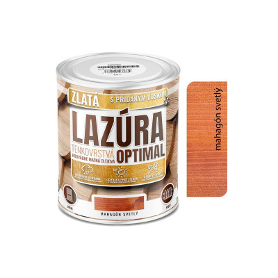 OPTIMAL TENKOVRSTVÁ LAZÚRA MAHAGÓN SVETLÝ 0,6 L
