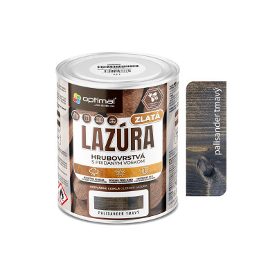 OPTIMAL HRUBOVRSTVÁ LAZÚRA  PALISANDER TMAVÝ 2,25 L