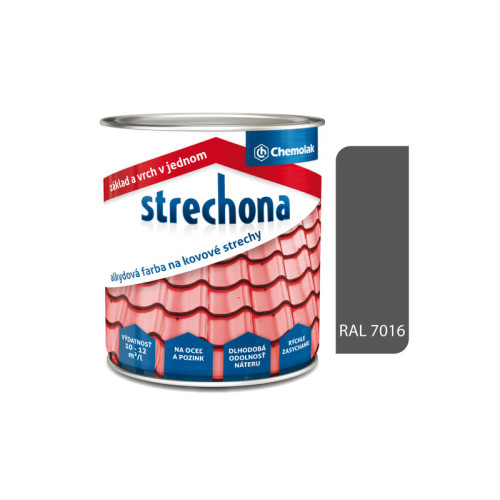 CHEMOLAK STRECHONA 7016 ANTRACIT 10 KG