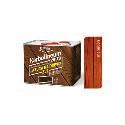 KARBOLINEUM EXTRA MAHAGÓN LAZÚRA 3V1 3,5 KG