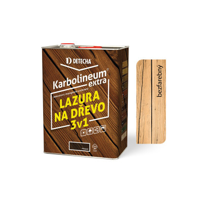 KARBOLINEUM EXTRA BEZFAREBNÝ LAZÚRA 3V1 8 KG
