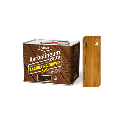 KARBOLINEUM EXTRA DUB LAZÚRA 3V1 3,5 KG