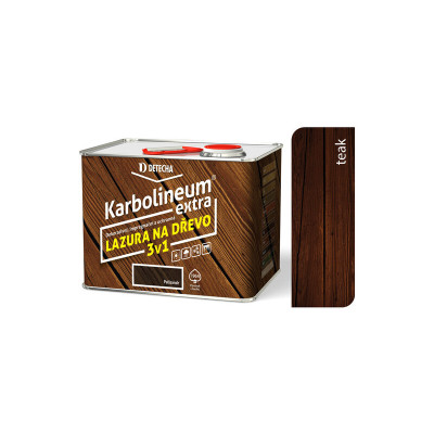KARBOLINEUM EXTRA TEAK LAZÚRA 3V1 3,5 KG