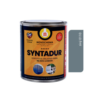 NOVOCHEMA S2000 SYNTADUR ZÁKLADNÁ SYNTETICKÁ FARBA 0110 ŠEDÁ 2,5 L