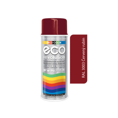 DECO COLOR ECO REVOLUTION 400 ML RAL 3003 ČERVENÝ RUBÍNOVÝ