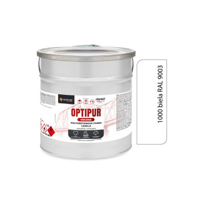 OPTIMAL U2081 OPTIPUR VRCHNÁ POLYURETÁNOVÁ FARBA LESKLÁ 1000 BIELA 2 L