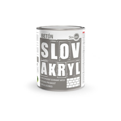 SLOVLAK SLOVAKRYL NA BETÓN SVETLOŠEDÝ 0110 0,75 KG